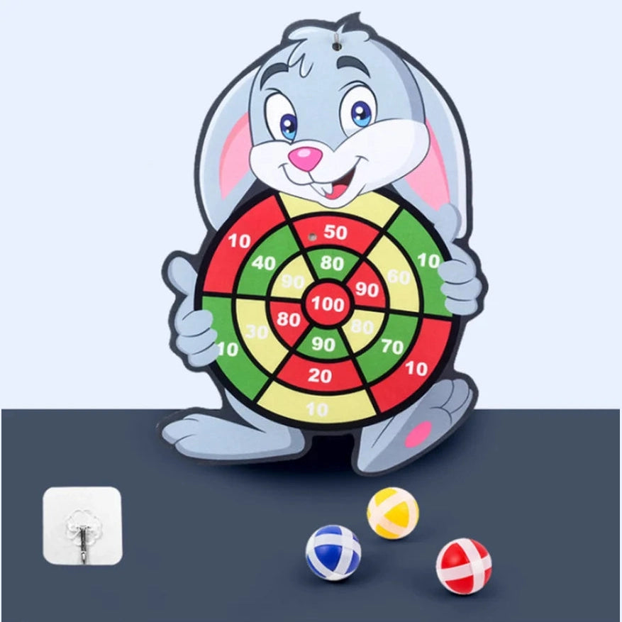 Gadgestix – StickyFun™ Montessori-Dartspiel für Kinder mit süßen Tiermotiven