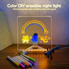 Gadgestix – GlowNote™: LED-Schreibtafel mit Nachtlicht & 7 bunten Stiften