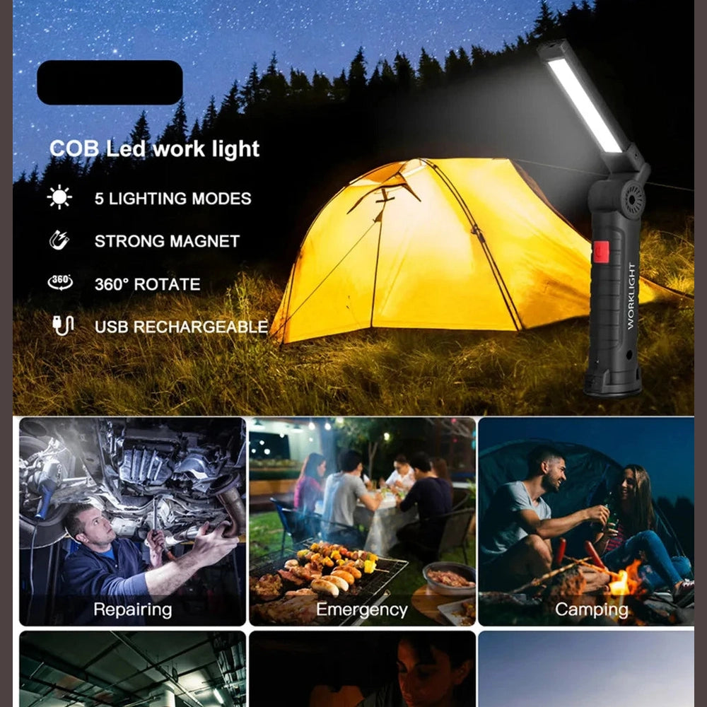 Gadgestix – UltraBeam™ Wiederaufladbare LED-Arbeits- & Campinglampe