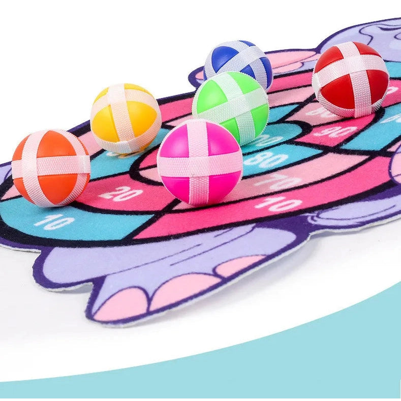 Gadgestix – StickyFun™ Montessori-Dartspiel für Kinder mit süßen Tiermotiven