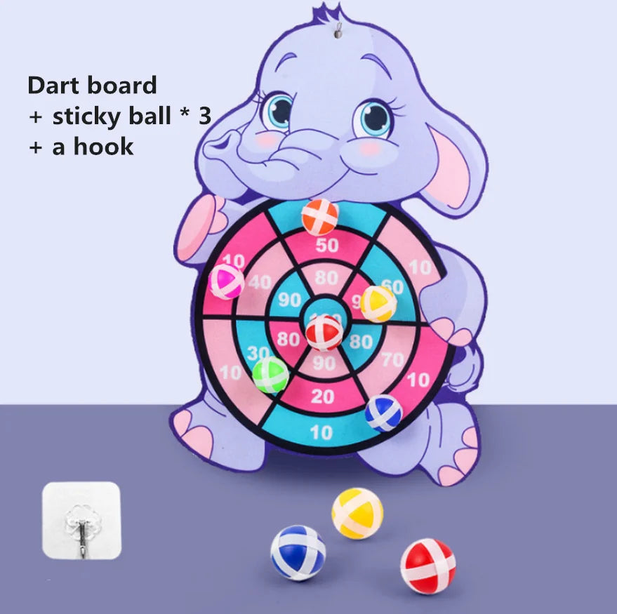 Gadgestix – StickyFun™ Montessori-Dartspiel für Kinder mit süßen Tiermotiven